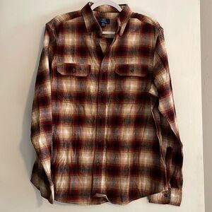 New without tags - George Flannel LS men’s shirt- size large